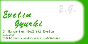 evelin gyurki business card